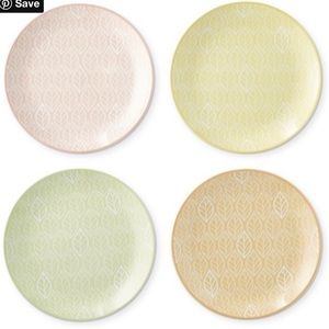 William Sonoma NWT Citron Easter/Spring Appetizer Plates